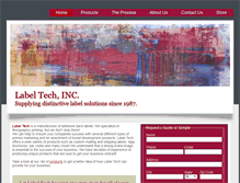 Tablet Screenshot of labeltechin.com